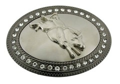 Bull Belt Buckle OX New Men Women Western Cowboy Cowgirl Rodeo Gold Silver Metal
