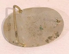 Vintage Mexico Alpaca with Inlaid Abalone Belt Buckle – Really Nice Old Buckle