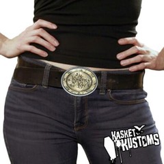 Victorian Memento Mori Belt Buckle – Gothic Silver Handmade Artisan – 132-4