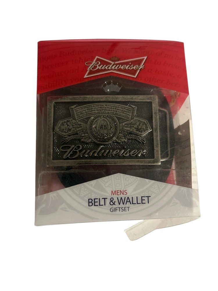 New Budweiser Beer Logo Belt Buckle Advertising Belt