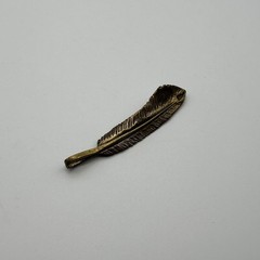 Brass Feather Charm,Necklace DIY Pendants,Keychain Charm lot
