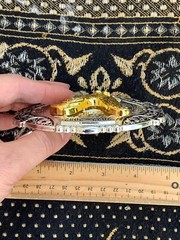Western Buckle Gold Black Silver Rooster Cowboy 2 »Buckle Hebilla Vaquero Gallo