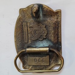 VTG Mason Tradesman Brass Belt Buckle 82 The Great American Buckle Co USA