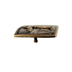 Brass belt buckle « Russian warship go .. » Solid Hand Cast Brass.