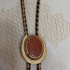 Goldstone Belt Buckle & Bola