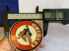 1966-1991 Major League Baseball Promotion Corp Orioles Logo Belt Buckle W/ Belt