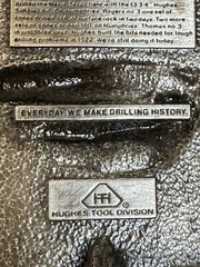 Hughes And Totco Vintage Oil Field Drilling Belt Buckles *MINT CONDITION*
