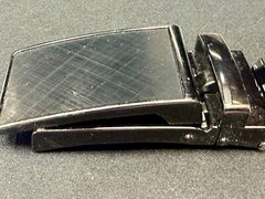 Replacement Black Mesh Pattern Ratchet Style Belt Buckle