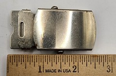Vintage Belt Buckle & Money Clip Lot of 5 Brass Silver Tone Interchangeable WC