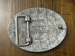 Jack Daniels Old No. 7 Brand Silver Tone Belt Buckle 4×3