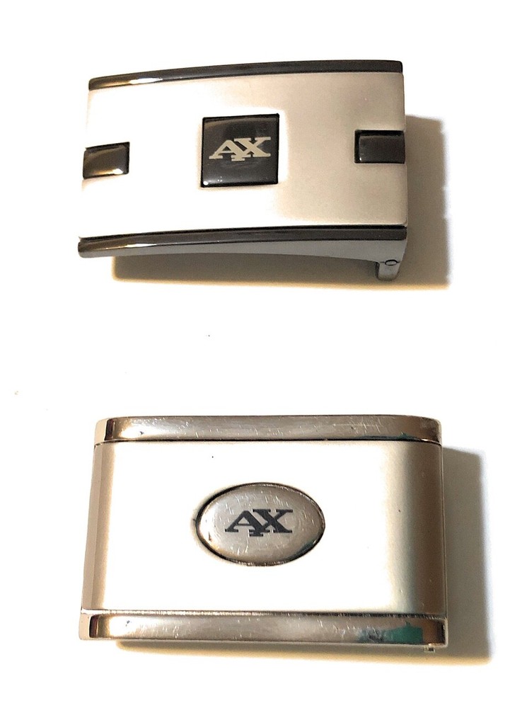 Set of 2 Buckles AX Design for Reversible Belt