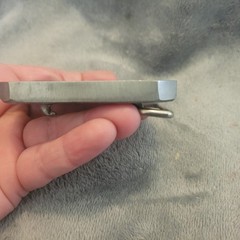 Vintage Bill Callahan Signed Bass Buckle Belt Wildlife in Pewter.