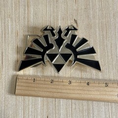 The Legend Of Zelda Triforce Belt Buckle Metal Preowned Black n Gold Read Below!