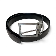 Nordstrom Reversible Leather Belt Silver Buckle Classic Size 32