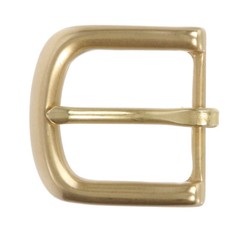 1 1/2&Prime; (38 mm) Nickel Free Single Prong Solid Brass Horseshoe Belt Buckle