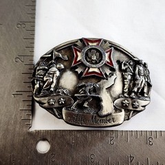 1987 Siskiyou Veterans of Foreign Wars of the US Life Member Belt Buckle #871