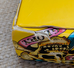 New w/Tags Ed Hardy Metal Belt Buckle Death or Glory Skull & Dagger 260448G