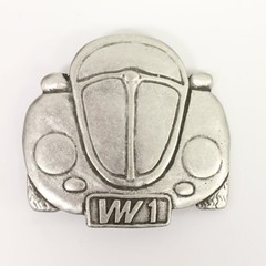 Belt buckle VW Beetle, retro car classic design for classic fans