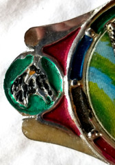 VTG 1970s Imperial Hebillas Belt Buckle Hencho Mexico w Patriotic Eagle Enameled