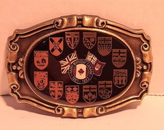 Canada 125th Anniversary 1867-1992 all Provinces, Territories Belt Buckle