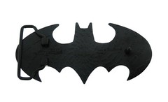 Batman belt buckle Halloween Costume DIE CUT JET BLACK DC Comics Men AUTHENTIC
