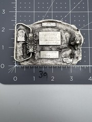 Vintage American Fire Fighter 1987 Commemorative Belt Buckle (39)