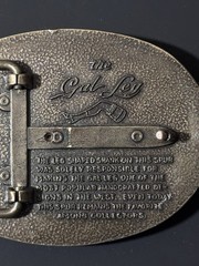 Vintage The Gal Leg Spinning Roulette Wheel Belt Buckle