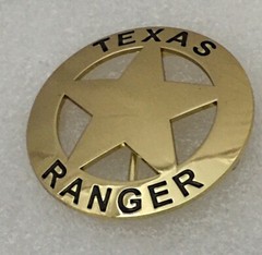 Texas Ranger Badge Belt Buckle (Seconds)