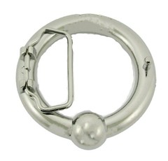Piercing Barbell Body Belly Button Nose Nipple Sexy Ring Ear Belt Buckle chrome