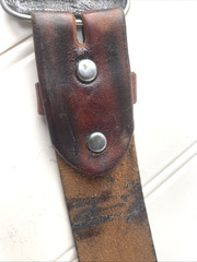 Silver Bowling Belt Buckle Vintage Buckle 1985 Leather Belt Fits 46&Prime; Length