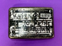 Hail to the Unknown Statement Novelty Vintage Rectangular Belt Buckle