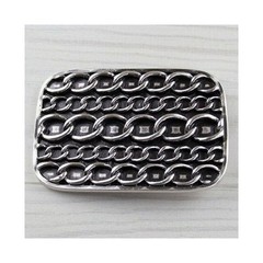 Gothic Chains Belt Buckle Antique Brass Biker Punk Metal – Industrial Model