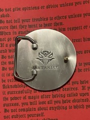 Baphomet Belt Buckle Leviathan Pentagram Church Of Satan Anton LaVey Satanism