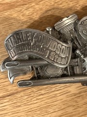 1991 Baron USA Harley Davidson Motorcycle Thundering Steel Belt Buckle Free P&H