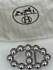 H 24mm Silver Belt buckle