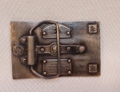 Budweiser Metal and Enamel Belt Buckle