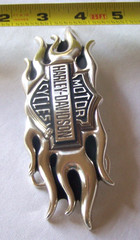Harley Davidson 2004 Flames Bar & Shield 6&Prime; Belt Buckle 99555-04V NOS BOXED