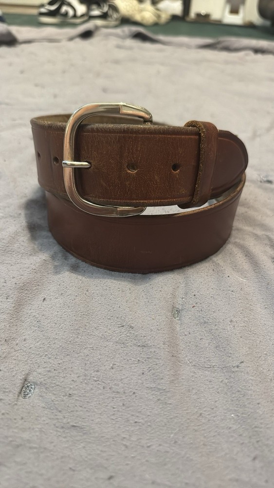 Cabela&rsquo;s Leather Buckle in Brown and Gold
