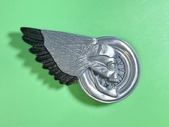 Eagle Skull Motorcycle Wheel Chopper Biker&rsquo;s Rider&rsquo;s Figural Cutout Belt Buckle