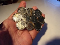 Collectible Metal Belt Buckle Coin Design – $9 s/h