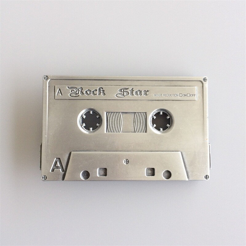 Vintage Rock Cassette Tape Music Belt Buckle Gurtelschnalle also Stock in US