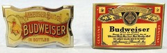 2 NEW ANHEUSER BUSCH BUDWEISER KING OF BEERS BRASS BELT BUCKLES