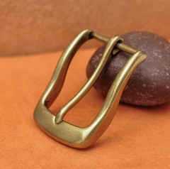 35mm Pin Single Prong Clip Buckle for Men Leather Belt Replacement Retro Brass