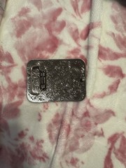 Blazin Roxx “Hey Y’all” Silver Rectangular Western Floral Belt Buckle 1.5in