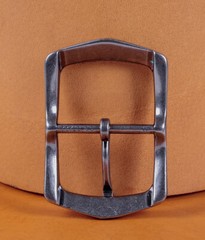 Heavy Duty Silver Finish Oblong Center Bar Belt Buckle Fits 1-1/2&Prime; Leather Belts