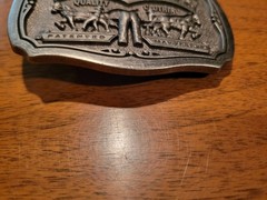 Levi Strauss Co 1873 Two Horse Brand Limited Edition Nice Used Metal Belt Buckle
