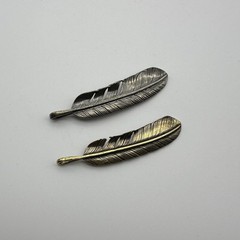 Retro Copper Feather Charm Keychain Decoration Embellishment lot