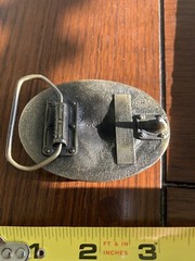 Vintage 1987 Bass Anglers Sportsman Society Twentieth Anniversary Belt Buckle