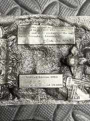 Lot: 1983 American Oil Field Belt Buckle, Conoco Tanker & 2 More Vtg. Oil & Gas!