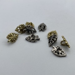 Leaf Design Sewing Button,Clothing Shank Button,Brass Sewing Button lot